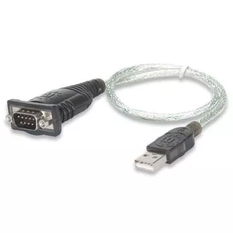 MANHATTAN prevodník z USB na sériový port (USB AM/DB9M, RS232), blister