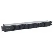 Intellinet rozvodný panel PDU, 8x C13 zásuvka, rack 1U, 2m odpojiteľný kábel, proti vypadávaniu
