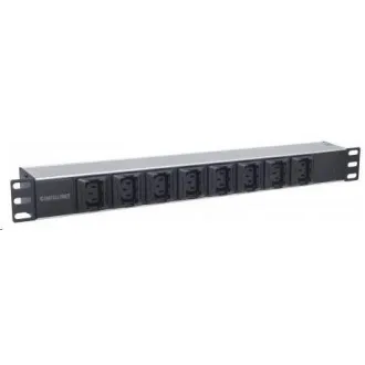 Intellinet rozvodný panel PDU, 8x C13 zásuvka, rack 1U, 2m odpojiteľný kábel, proti vypadávaniu