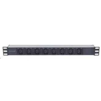 Intellinet rozvodný panel PDU, 8x C13 zásuvka, rack 1U, 2m odpojiteľný kábel, proti vypadávaniu