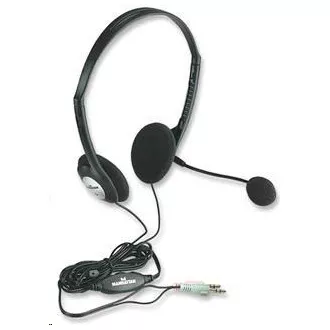 MANHATTAN Slúchadlá s mikrofónom Stereo Headset