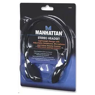 MANHATTAN Slúchadlá s mikrofónom Stereo Headset