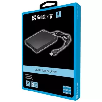 Sandberg externá USB disketová mechanika 3.5" Sandberg externá USB disketová mechanika 3.5"