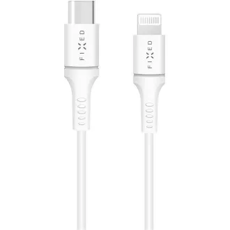 FIXED dátový a nabíjací kábel, USB-C -> Lightning (MFI), podpora PD, 60 W, dĺžka 2 m, biela