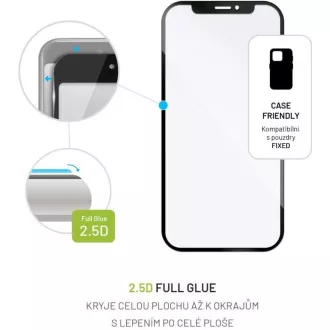 FIXED ochranné sklo Full Cover pre Apple iPhone 12/12 Pro, čierna FIXED ochranné sklo Full Cover pre Apple iPhone 12/12 Pro, čierna