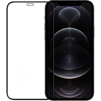 FIXED ochranné sklo Full Cover pre Apple iPhone 12/12 Pro, čierna