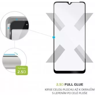 FIXED ochranné sklo Full-Cover pre Samsung Galaxy A12, čierna