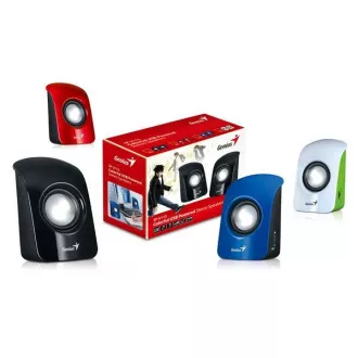 GENIUS repro SP-U115, prenosné repro, USB napájanie, bielozelené GENIUS repro SP-U115, prenosné repro, USB napájanie, bielozelené
