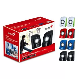 GENIUS repro SP-U115, prenosné repro, USB napájanie, bielozelené GENIUS repro SP-U115, prenosné repro, USB napájanie, bielozelené