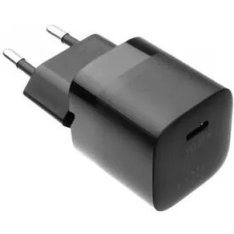 FIXED nabíjačka do siete Mini, konektor USB-C. podpora PD, 30 W, čierna