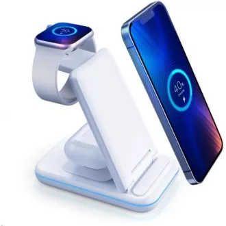 3mk nabíjací stojan - Hyper Wireless Charger 3w1 15W, biela 3mk nabíjací stojan - Hyper Wireless Charger 3w1 15W, biela