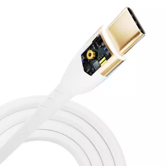 3mk dátový kábel - Hyper Silicone Cable C to C 2m 100W, biela 3mk dátový kábel - Hyper Silicone Cable C to C 2m 100W, biela