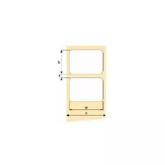 OEM samolepiace etikety 100mm x 50mm, biely papier, cena za 1000 ks