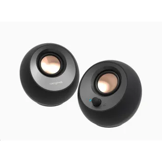 Creative PEBBLE V3, stolný 2.0 reproduktory s USB-C a Bluetooth 5.0 - čierne Creative PEBBLE V3, stolný 2.0 reproduktory s USB-C a Bluetooth 5.0 - čierne