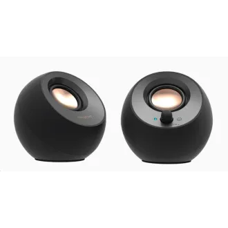 Creative PEBBLE V3, stolný 2.0 reproduktory s USB-C a Bluetooth 5.0 - čierne Creative PEBBLE V3, stolný 2.0 reproduktory s USB-C a Bluetooth 5.0 - čierne