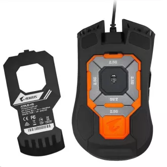 GIGABYTE Myš Gaming Mouse AORUS M5, USB, Optical, up to 16000 DPI