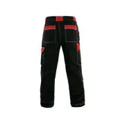Nohavice do pása CXS ORION TEODOR, pánske, čierno-červené, veľ. 56