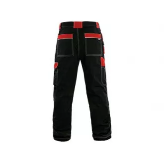 Nohavice do pása CXS ORION TEODOR, zimné, pánske, čierno-červené, vel. 48-50
