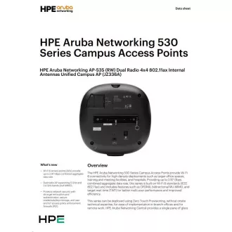 Aruba AP-535 (RW) Dual Radio 4x4:4 802.11x Internal Antennas Unified Campus AP RENEW JZ336A