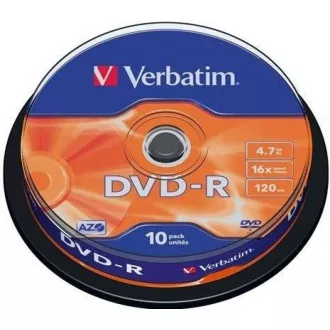 VERBATIM DVD-R(10-Pack)Spindle/General Retail/16x/4.7GB
