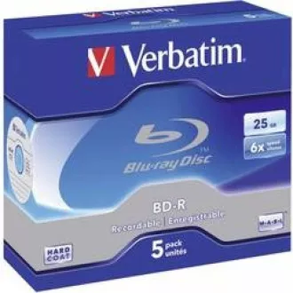 VERBATIM BD-R SL(5-pack) Blue-Ray/Jewel/6x/25GB