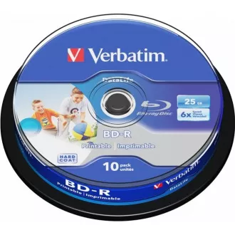 VERBATIM BD-R SL Datalife HTL (10-pack) Blue-Ray/Spindle/6x/25GB Wide Printable