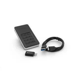 VERBATIM externý SSD Incl.KEYPAD 256GB USB3.1 GDPR