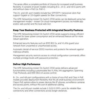 HPE Networking Instant On Switch 8p Gigabit 2p SFP (fanless) 1930