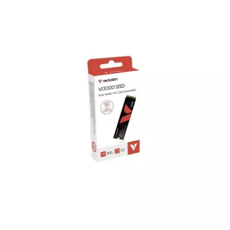VERBATIM SSD Vi3000 Internal PCIe NVMe M.2 SSD 512GB, W 2500/R 3300 MB/s