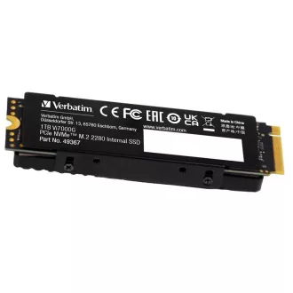 VERBATIM SSD Vi7000G Internal PCIe NVMe M.2 SSD 1TB, W 5500/R 7400MB/s