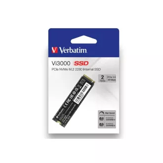 VERBATIM SSD Vi5000 Internal PCIe NVMe M.2 SSD 2TB, W 4300/R 5000 MB/s