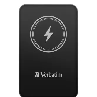 VERBATIM Powerbanka Charge 'n' Go, Magnetická, 5000 mAh, USB-C, Čierna