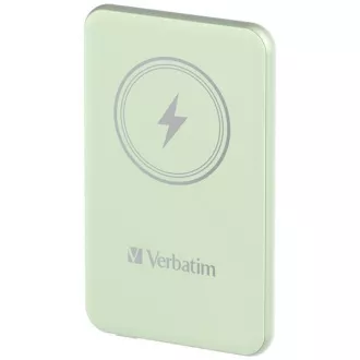 VERBATIM Powerbanka Charge 'n' Go, Magnetická, 5000 mAh, USB-C, Zelená