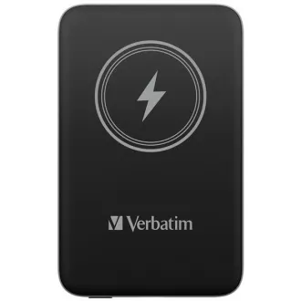 VERBATIM Powerbanka Charge 'n' Go, Magnetická, 10000 mAh, USB-C, Čierna