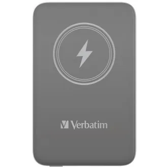 VERBATIM Powerbanka Charge 'n' Go, Magnetická, 10000 mAh, USB-C, Sivá VERBATIM Powerbanka Charge 'n' Go, Magnetická, 10000 mAh, USB-C, Sivá