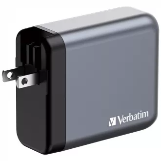 VERBATIM GaN Nabíjačka do siete GNC-100, 100W, 3x USB-C, 1x USB