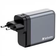 VERBATIM GaN Nabíjačka do siete GNC-200, 200W, 3x USB-C, 1x USB