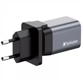 VERBATIM GaN Nabíjačka do siete GNC-35, 35W, 1x USB-C, 1x USB VERBATIM GaN Nabíjačka do siete GNC-35, 35W, 1x USB-C, 1x USB