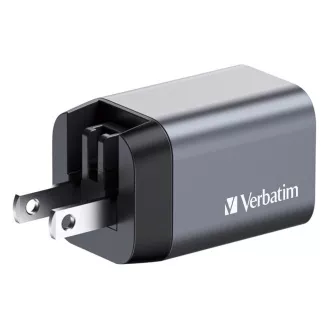 VERBATIM GaN Nabíjačka do siete GNC-35, 35W, 1x USB-C, 1x USB VERBATIM GaN Nabíjačka do siete GNC-35, 35W, 1x USB-C, 1x USB