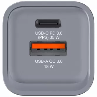 VERBATIM GaN Nabíjačka do siete GNC-35, 35W, 1x USB-C, 1x USB VERBATIM GaN Nabíjačka do siete GNC-35, 35W, 1x USB-C, 1x USB