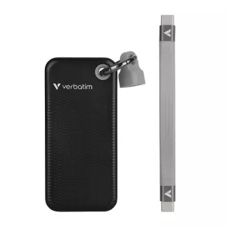 VERBATIM externý SSD 1TB Pocket USB3.2 Gen 2, čierna/sivá