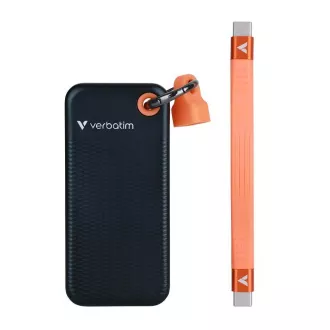 VERBATIM externý SSD 1TB Pocket USB3.2 Gen 2, čierna/oranžová
