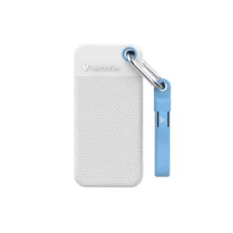 VERBATIM externý SSD 2TB Pocket SSD, USB-C, Biela