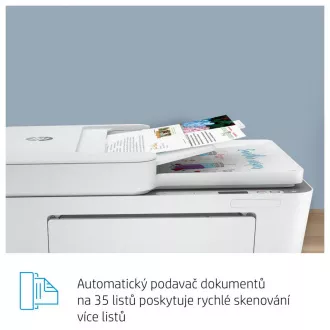 HP All-in-One Deskjet 4120e HP+ (A4, 8, 5/5, 5ppm, USB, Wi-Fi, BT, Print, Scan, Copy, ADF)