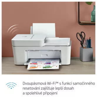 HP All-in-One Deskjet 4120e HP+ (A4, 8, 5/5, 5ppm, USB, Wi-Fi, BT, Print, Scan, Copy, ADF)