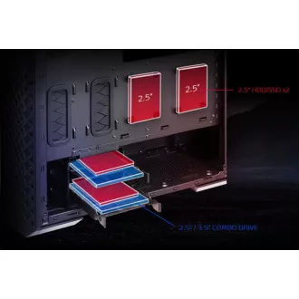 ADATA XPG case DEFENDER PRE Mid-Tower, bez zdroja, 3x 120mm ARGB Fan, Čierna ADATA XPG case DEFENDER PRE Mid-Tower, bez zdroja, 3x 120mm ARGB Fan, Čierna
