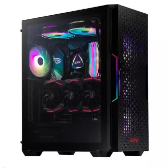 ADATA XPG case STARKER AIR Mid-Tower, bez zdroja, 1x 120mm + 1x 120mm ARGB, Čierna