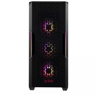 ADATA XPG case STARKER AIR Mid-Tower, bez zdroja, 1x 120mm + 1x 120mm ARGB, Čierna