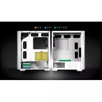 ADATA XPG case STARKER AIR Mid-Tower, bez zdroja, 1x 120mm + 1x 120mm ARGB, Čierna