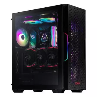 ADATA XPG case STARKER AIR Mid-Tower, bez zdroja, 1x 120mm + 1x 120mm ARGB, Čierna